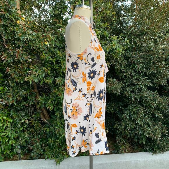 New with tags Olivaceous Floral Sleeveless Retro Pink Orange Short Dress - Picture 3 of 8